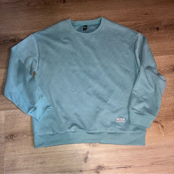 DAZY Men's Solid Color Crew Neck
Long Sleeve Sweatshirt Size XL Casual Geometric - Picture 2 of 8